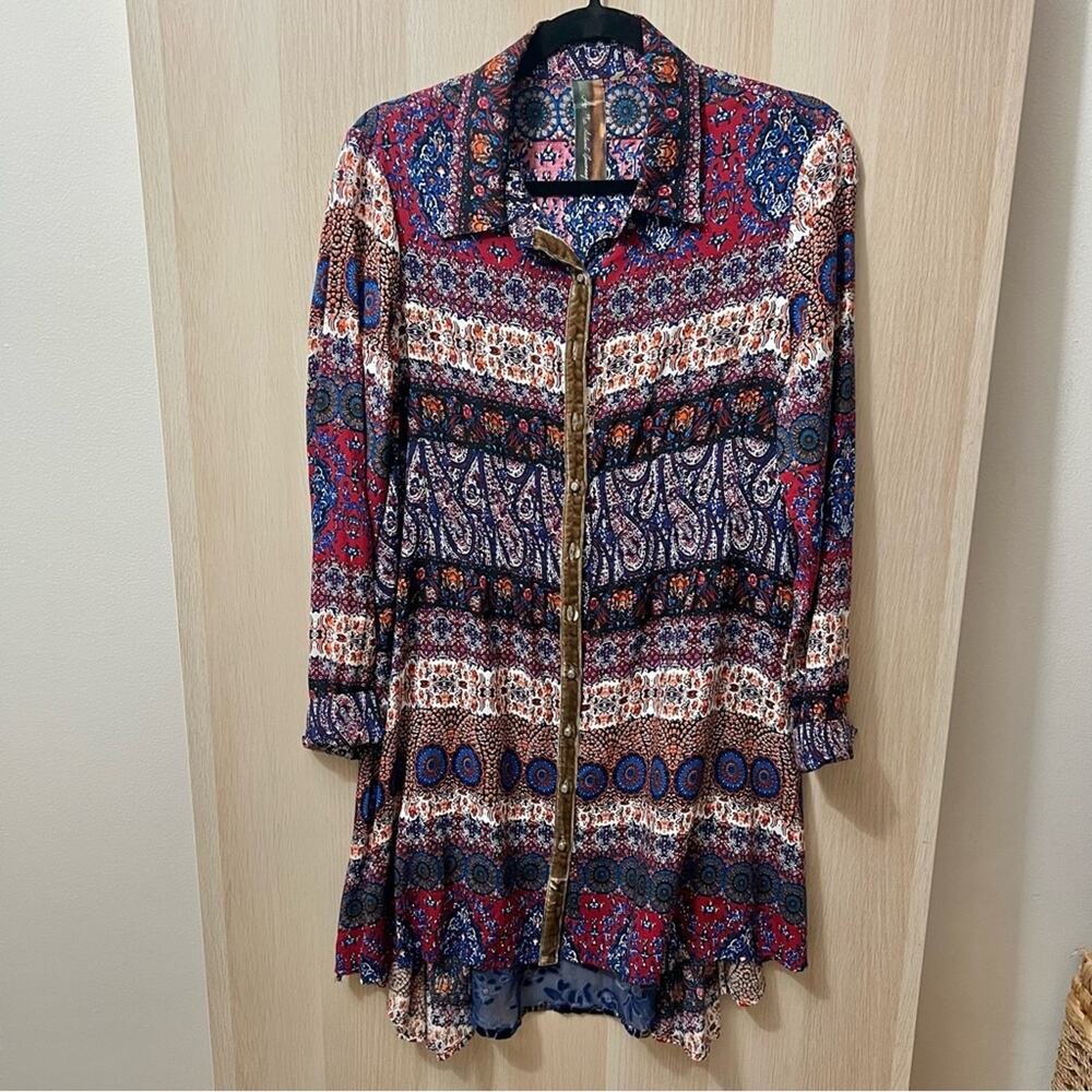 Aratta Silent Journey Paisley Print Tunic Top S